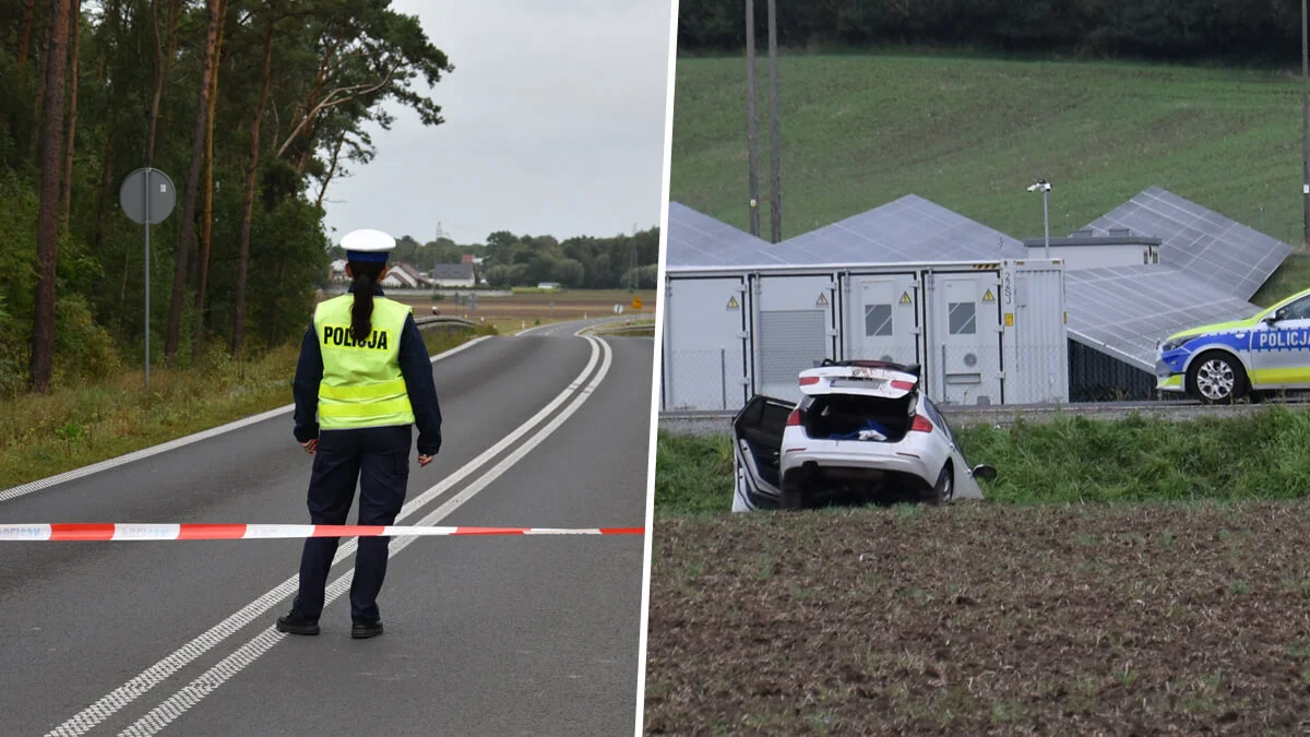 Wypadek na obwodnicy DW434 dla Gostynia. Młody mężczyzna w szpitalu