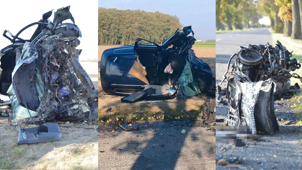 Wypadek drogowy na trasie Czajkowo - Aleksandrowo